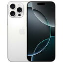 【13日10時からポイントUP!超ポイントバック祭】新品 未開封 Apple国内正規SIMフリー iPhone16ProMax 1TB ホワイトチタニウム MY...