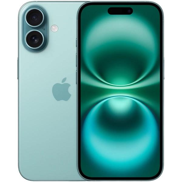 新品開封済　未使用品 SIMフリー iPhone16 128GB 5G ティール　MYDV3J/A　A3286【ネットワーク利用制限▲】※Softbank・ドコモ・楽天の回線をおススメ！※赤ロム永久保証　本体 白ロム Apple あす楽 送料無料　※商品情報欄を必ずご確認ください。※