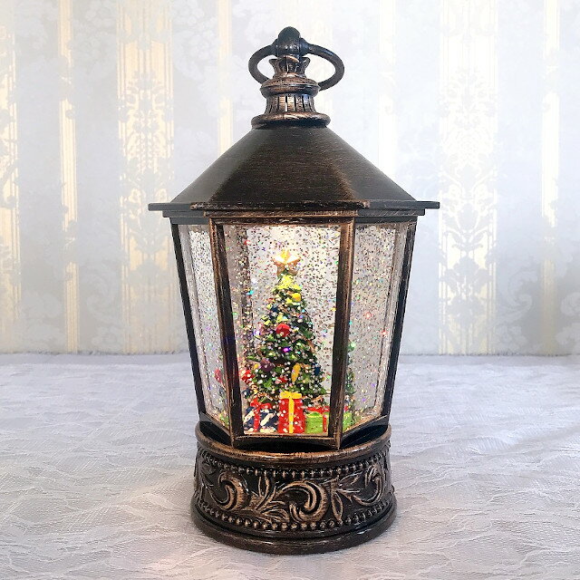 リキッドLEDヘキサゴンランタン ツリー 010932【ハルモニア スノードーム お洒落 おしゃれ クリスマス装飾 クリスマス飾り クリスマスデコレーション ア...