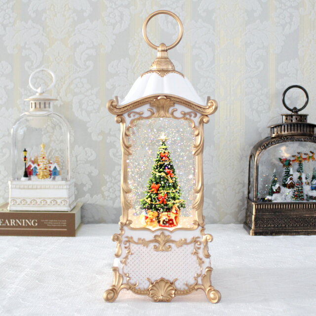 リキッドホワイトランタンツリー 11208【ハルモニア スノードーム お洒落 おしゃれ クリスマス装飾 クリスマス飾り クリスマスデコレーション アンティーク ...