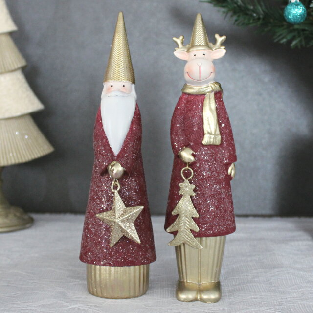 ウインターレッドオブジェ サンタ スノーマン エルク 11271 11272 11273【ハルモニア お洒落 おしゃれ クリスマス装飾 クリスマス飾り クリスマ...