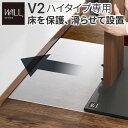 WALLインテリアテレビスタンドV2ハイタイプ専用 ポリカーボネートフロアシート テレビ台 テレビスタンド 部品 パーツ フローリング 床保護パネル 床 シート 傷防止 キズ防止 汚れ防止 保護 WALLオプション EQUALS イコールズ(3)