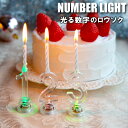 光る数字のロウソク ナンバーライト NUMBER LIGHT 2L-200【HAT TRICK ハットトリック ろうそく ロウソク キャンドル ロウソク立て キャンドル立て デコレーション ケーキ 誕生日 クリスマス xmas】