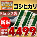 (新米)コシヒカリ 5kg×2袋 白米 10kg (会津産) 29年産 送料無料 あす楽_土曜営業