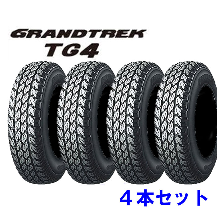 145R12 6PR DL グラントレック TG4 4本セット ダンロップ GRANDTREK (沖縄・離島発送不可）