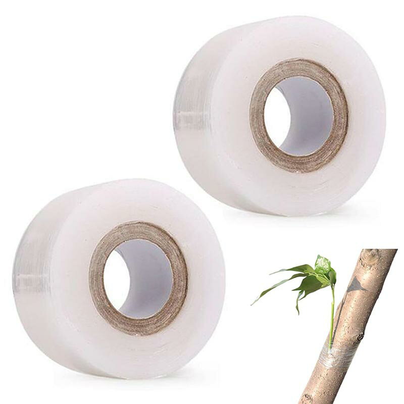 接ぎ木テープ 2個セット 3CM*200M 園芸用 接木テープ 自己粘着式 PE フィルム 防水性・柔軟性 伸縮性 ..