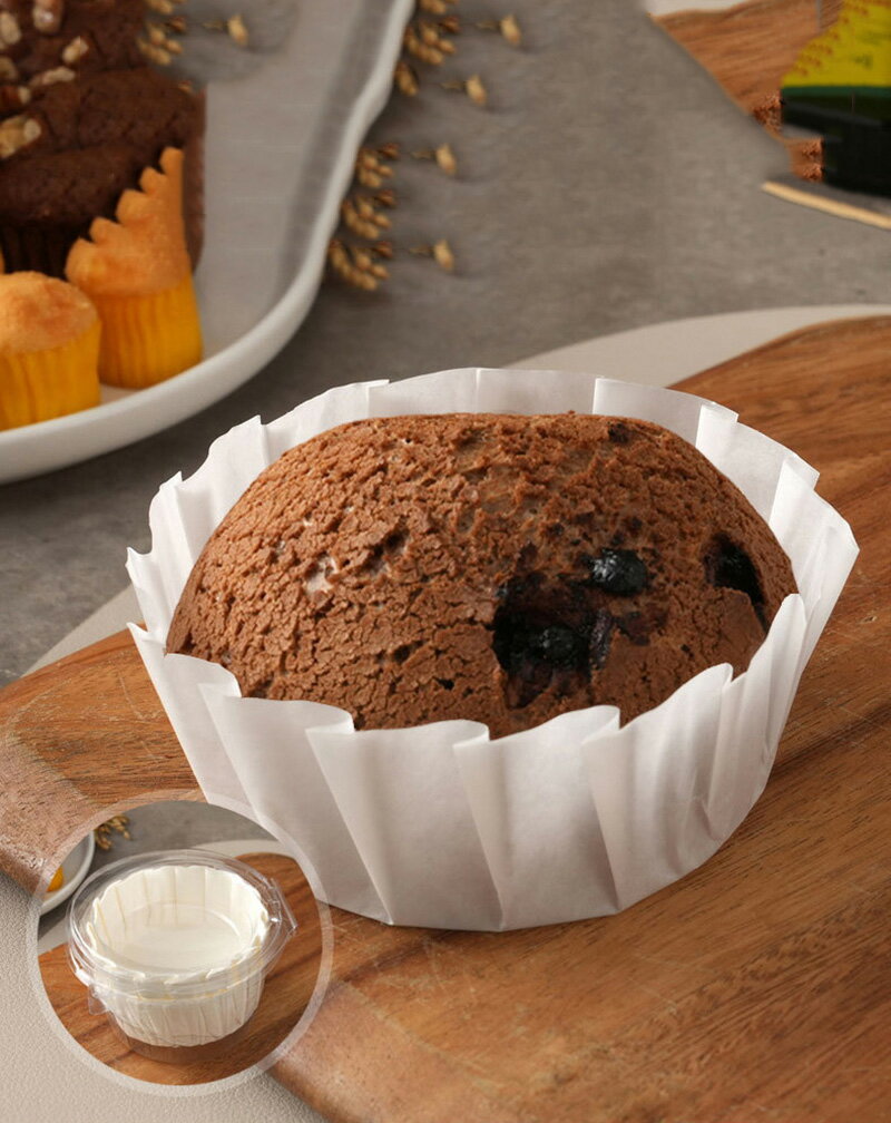 ベーキングカップ 100枚入れ マフィンカップ 使い捨て 紙製 耐熱 防水 耐油 電子レンジ オーブン対応 D..