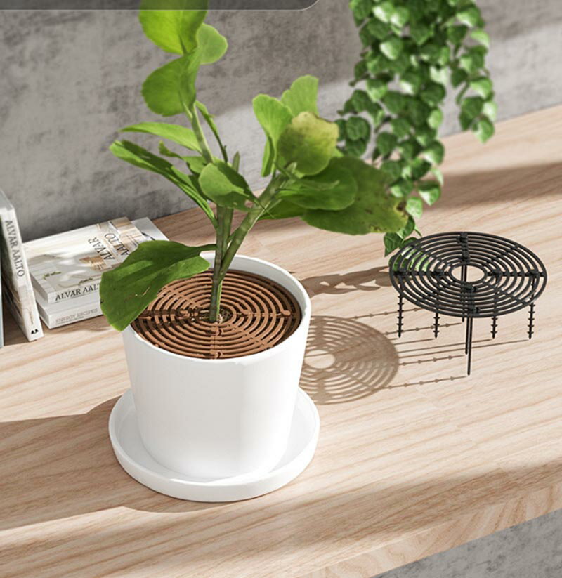 植木鉢グリッド 植木鉢カバー 直径30cm 19cm 52cm 植木鉢土壌ガードカバー 丸型 中空カバー 通気性 転..