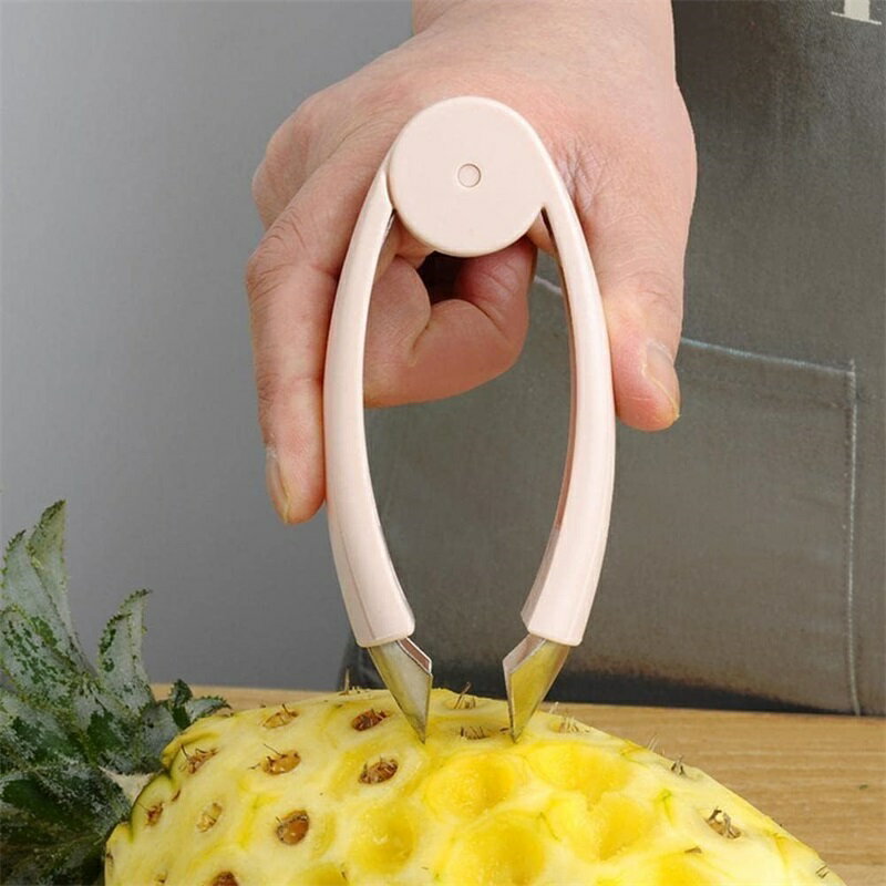 パイナップル アイピーラー フルーツ 野菜 実用 シード リムーバー クリップ ポテト トマト ピンセット フルーツ ツール キッチン ガジェット イチゴ