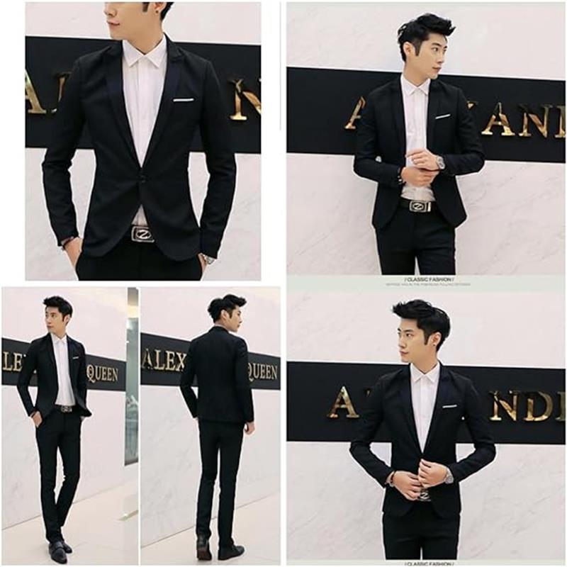 スーツ メンズ 2点セット トゥーピース 上下セット ジャケット スラックス セットアップ 1つボタン ビジネススーツ スリム 着心地良い 礼服 結婚式 就職スーツ オールシーズン シンプルデザイン スタイリッシュスーツ パーティー スーツ