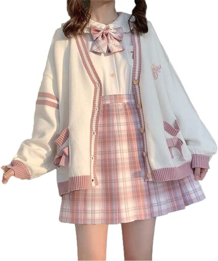 コスプレ 制服 JK 女子高生 4点セット スクールカーディガン プリーツスカート シャツ コスプレ 高校生 蝶結び 中学生 コスチューム 制服 文化祭 コスチューム コスプレ 制服 JK 女子高生 4点セット スクールカーディガン プリーツスカート シャツ コスプレ 高校生 蝶結び 中学生 コスチューム 制服 文化祭 コスチューム