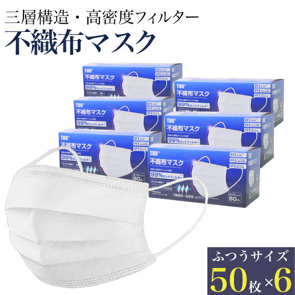 日本検査済合格品 マスク 50枚入 6箱セット (300枚)