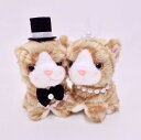 ミニウェルカムドール 猫 トラ ウェイトドール ペア お手玉 ぬいぐるみ 人気 ねこ 結婚 ウェルカムスペース ギフト セット ウェルカムドール ウェディング ...