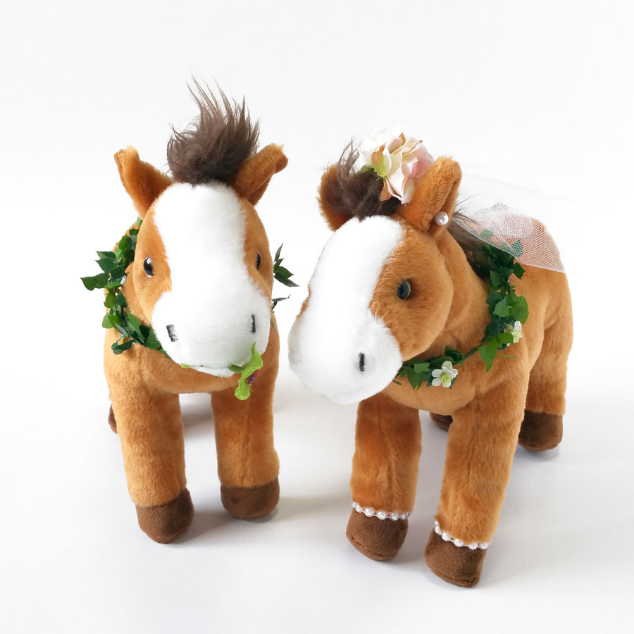 ウェルカムドール ウエディングドール ウエルカムドール ポニー 馬 ウエディング ぬいぐるみ ホース ホビー Horse 結婚式 ぬいぐるみ J Dコーポレーションウェルカムホース 可愛いポニー 馬 のウェディングドールで受付を盛り上げよう