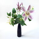 【華シリーズ】アレンジ和風 造花 クレマチス クレマチスアレンジ 季節の花 フラワーアレンジメント 一輪挿し 和風 アレンジ フラワー 雅 ラベンダー ギフト ...
