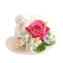 ペット お供え ペット供養【D シーズー風】犬 プリザーブドフラワー お悔み花 仏花 メモリアル グッズ メッセージ お悔やみ の花 コンパクト ミニ仏壇 ペッ...
