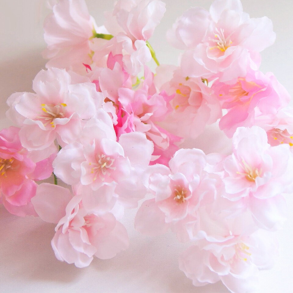 【メール便対象商品】さくら詰め合わせ　高級造花　シルクフラワー桜　さくら　桜詰め合わせ　造花袋詰め