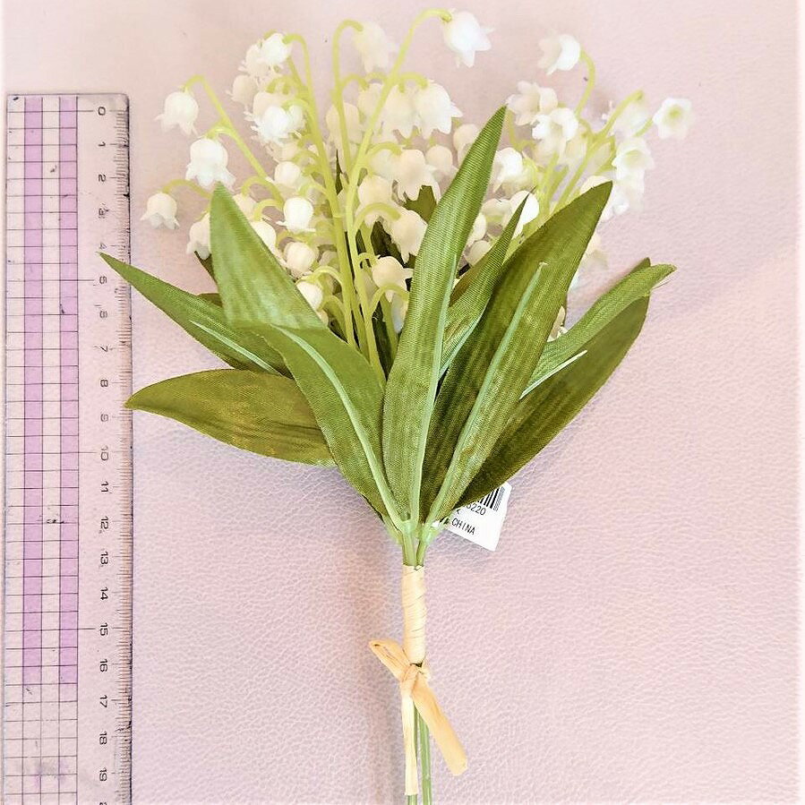高級造花 上質造花 ブーケ スズラン 鈴蘭 すずらん ナチュラル ボタニカル 花 手作り 22年のクリスマス アレンジメント 花材 アレンジ Diy ハンドメイド 花束