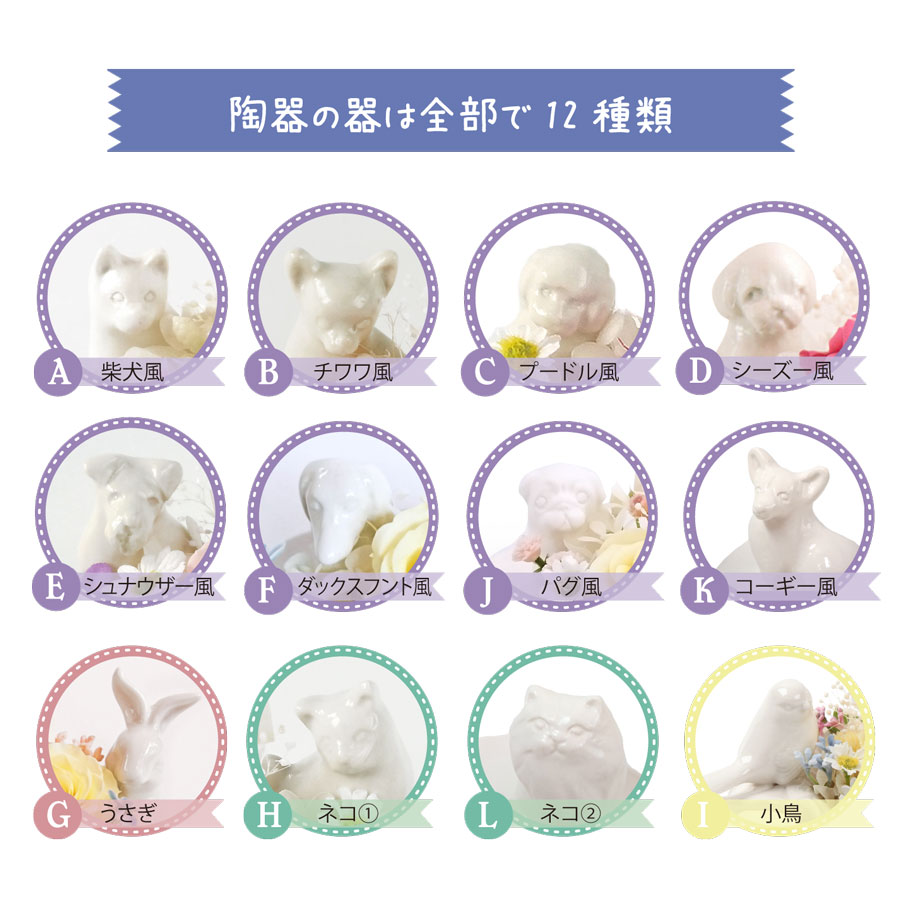 ペットへ送る お供え 花 プリザーブドフラワー お悔やみ 法事 贈り物 ペット わんちゃん 柴犬 国内即発送 ペット供養 メモリアルフラワー お供え花 命日 お悔み 仏壇用