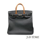 HERMES【エルメス】 オータクロア 40ブラック×ゴールド×ブルーロワイアルU刻印 トゴ【USED】