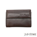 Salvatore Ferragamo【サルヴァトーレフェラガモ】カードケースレザー ブラウン/シルバー金具ユニセックス 【USED】(4)