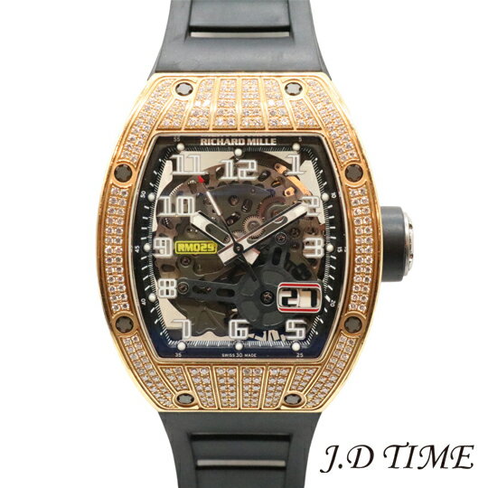 RICHARD MILLE【リシャールミル】 オートマティック　オーバーサイズデイトRM029 RGスケルトン文字盤【USED】