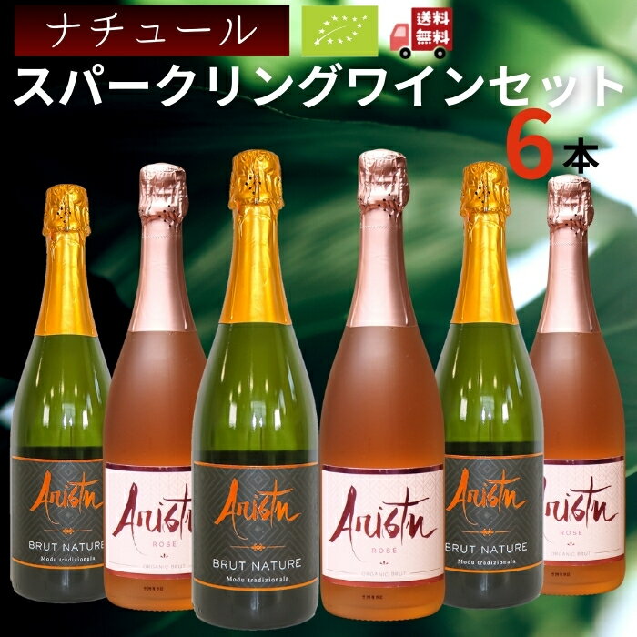【特別価格】スペイン産ナチュラルスパークリングワイン　ナチュール　6本セット