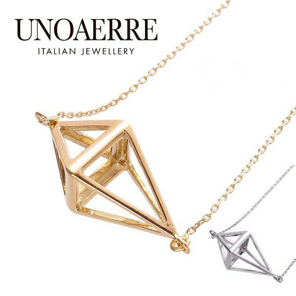 樂天商城 - ウノアエレ UNOAERRE ネックレス ペンダント 750 K18YG　K18WG 18金 ピンクゴールド ホワイトゴールド イタリア 新品 ジュエリー ギフト 人気 ラッピング 18金