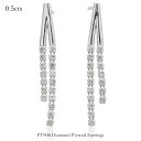 ピアス プラチナ900 ダイヤモンド ダイヤ PT900 プラチナ 0.5カラット レディース 豪華 エレガントデザイン プレゼント 記念日 誕生日 成人祝い ...