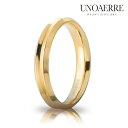 UNOAERRE ウノアエレ CORONA 結婚指輪 マリッジリング K18 イエローゴールド 地金のみ 4mm 結婚リング ダイヤ 18金 ウェディング 40...