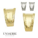 ウノアエレ【UNOAERRE】 イヤリング K18 ホワイトゴールド ミックス仕上げ 18金 イエローゴールド イタリア ゴールデンデザイン 母の日