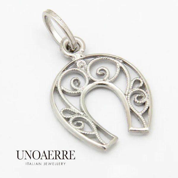 ウノアエレ【UNOAERRE】K18WG ホワイトゴールド ペンダント 馬蹄 馬 敬老の日 クリスマスプレゼント