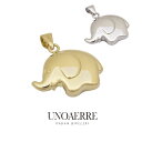 ウノアエレ 【UNOAERRE】K18WG ホワイトゴールド ペンダント 象 ゾウ 動物 アニマル 18金 モチーフ ペンダントトップ イタリア 母の日