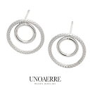 ウノアエレ【UNOAERRE】 K18 ピアス ホワイトゴールド レディース 18金 ユニーク