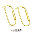 【2025年新作】ウノアエレ 【UNOAERRE】 K18 イエローゴールド フープピアス ピアス 18金