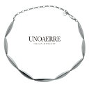 【新作】 ウノアエレ【UNOAERRE】ネックレス シルバー 42cm 長さ調整可能 925立体 三角 トライアングル SILVER デザイン レディース メン...