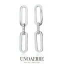 ウノアエレ【UNOAERRE】ピアス シルバー 925 キュービックジルコニアロングピアス SILVER スタッド デザイン レディース メンズ プレゼント ギ...