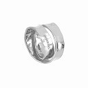 ウノアエレ【UNOAERRE】リング シルバー 925 指輪ボリュームリング 16号 幅広 SILVER デザイン レディース メンズ プレゼント ギフト イタリア