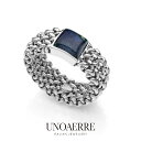 【ポイント10倍】 ウノアエレ【UNOAERRE】リング シルバー 925 指輪アイオライト 編み込み 12号 SILVER デザイン レディース メンズ プレ...