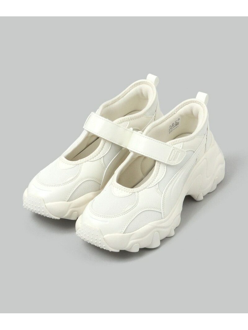 樂天商城 - PUMA/パルサーウェッジサンダル JEANASIS ジーナシス シューズ・靴 サンダル ブラック ホワイト【送料無料】[Rakuten Fashion]