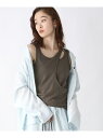 【SALE/50%OFF】レイヤードアシメタンク JEANASIS ジーナシス トップス その他のトップス ブラック グレー ホワイト【RBA_E】[Rakut...