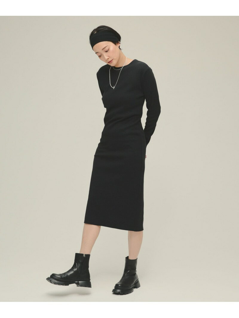【SALE／40%OFF】Tight Long One-piece LS eL ジーナシス ワンピース・ドレス ワンピース ブラック グレー【RBA_E】【送料無料】[Rakuten Fashion]