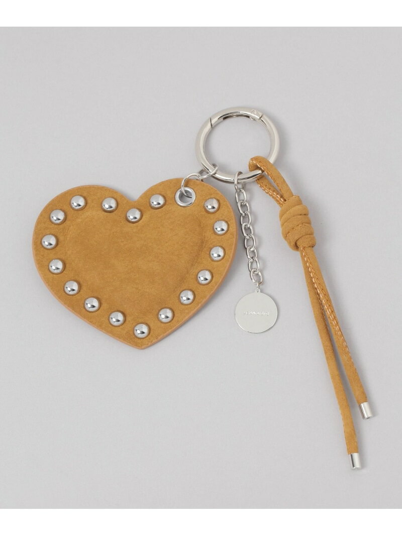 スタッズハートチャーム JEANASIS ジーナシス ファッション雑貨 チャーム・キーチェーン ブラック ブラ..