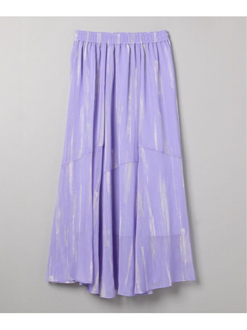 アートラメキリカエフレアスカート JEANASIS ジーナシス スカート ロング・マキシスカート パープル ブラック ホワイト【送料無料】[Rakuten Fashion]のサムネイル