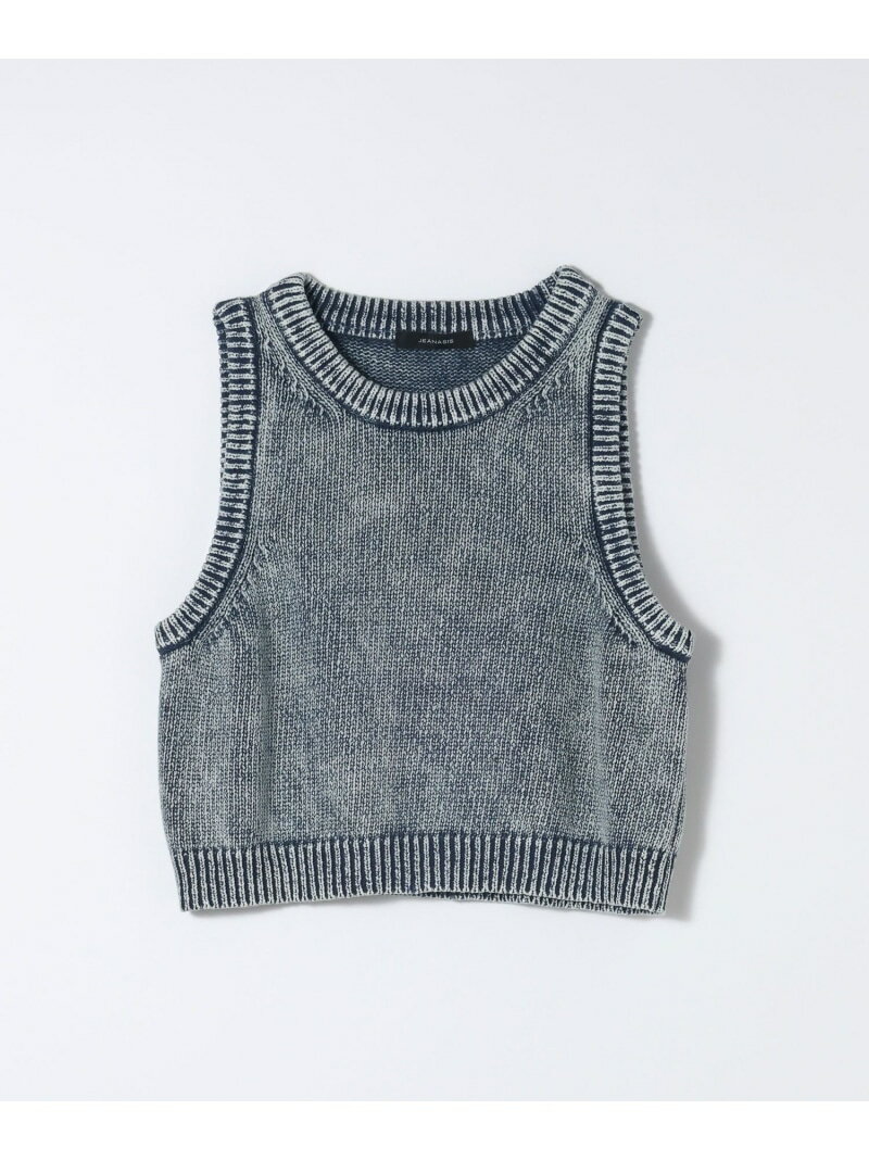 樂天商城 - 【SALE／60%OFF】ピグメントニットタンク JEANASIS ジーナシス トップス ベスト・ジレ ブルー ブラック【RBA_E】[Rakuten Fashion]
