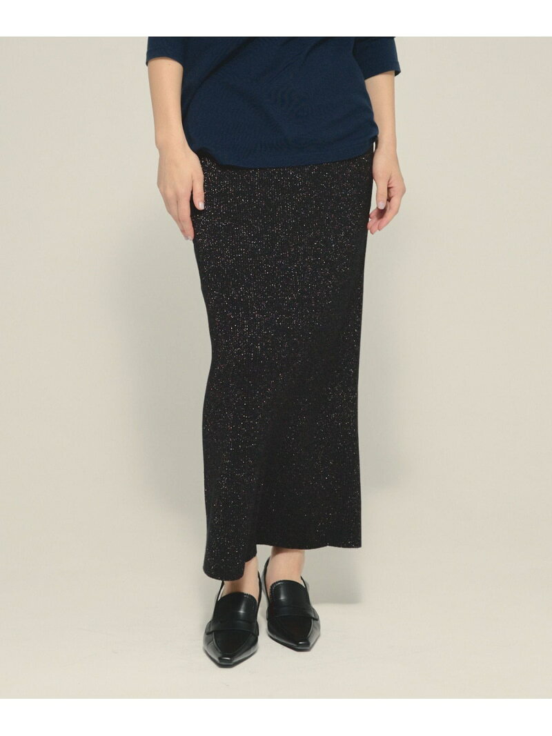 【SALE／54%OFF】12G Tight Long Skirt eL ジーナシス スカート ロング・マキシスカート ネイビー ブラック【RBA_E】【送料無料】[Rakuten Fashion]
