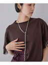 【SALE/40%OFF】Yラインロングチェーンネックレス JEANASIS ジーナシス アクセサリー・腕時計 ネックレス シルバー ゴールド【RBA_E】[R...