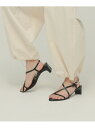 【SALE/20%OFF】Narrow Strap Sandals eL ジーナシス シューズ・靴 サンダル ブラック レッド【RBA_E】【送料無料】[Rak...