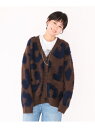 【SALE/20%OFF】5G Leopard Cardigan eL ジーナシス トップス カーディガン ブラウン グレー【RBA_E】【送料無料】[Raku...