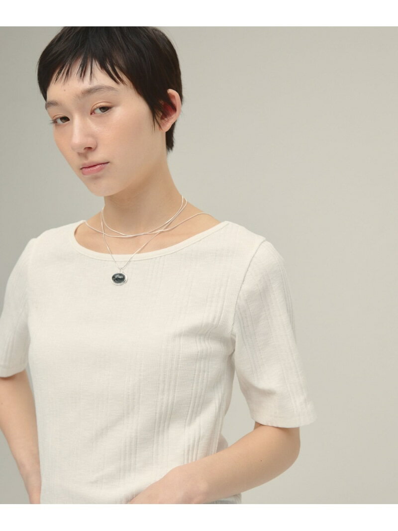 【SALE／20%OFF】Random Rib Tee SS eL ジーナシス トップス カットソー・Tシャツ ブラック ホワイト【RBA_E】【送料無料】[Rakuten Fashion]